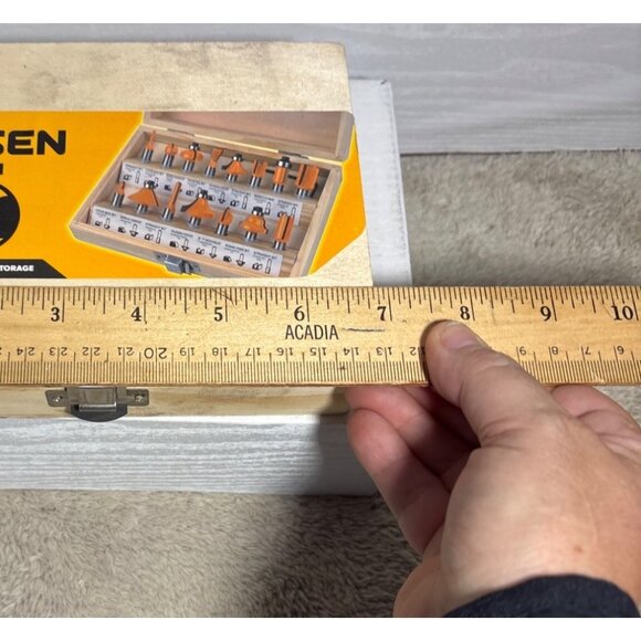 Tolsen 15Pcs Carbide Router Bits Set With Wooden Box - Picture 8 of 10